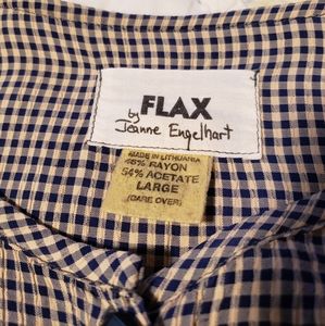 Flax button down tunic